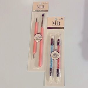 Nail Art Tool Set Bundle (2 Packs / 4 Tools In Total)